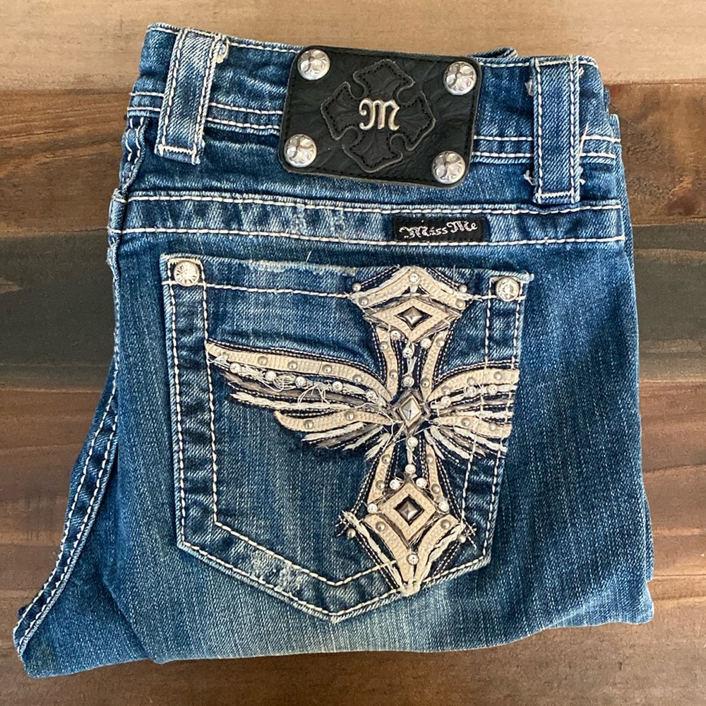 Miss Me Womens Bootcut Jeans Size 29 Inseam 32”